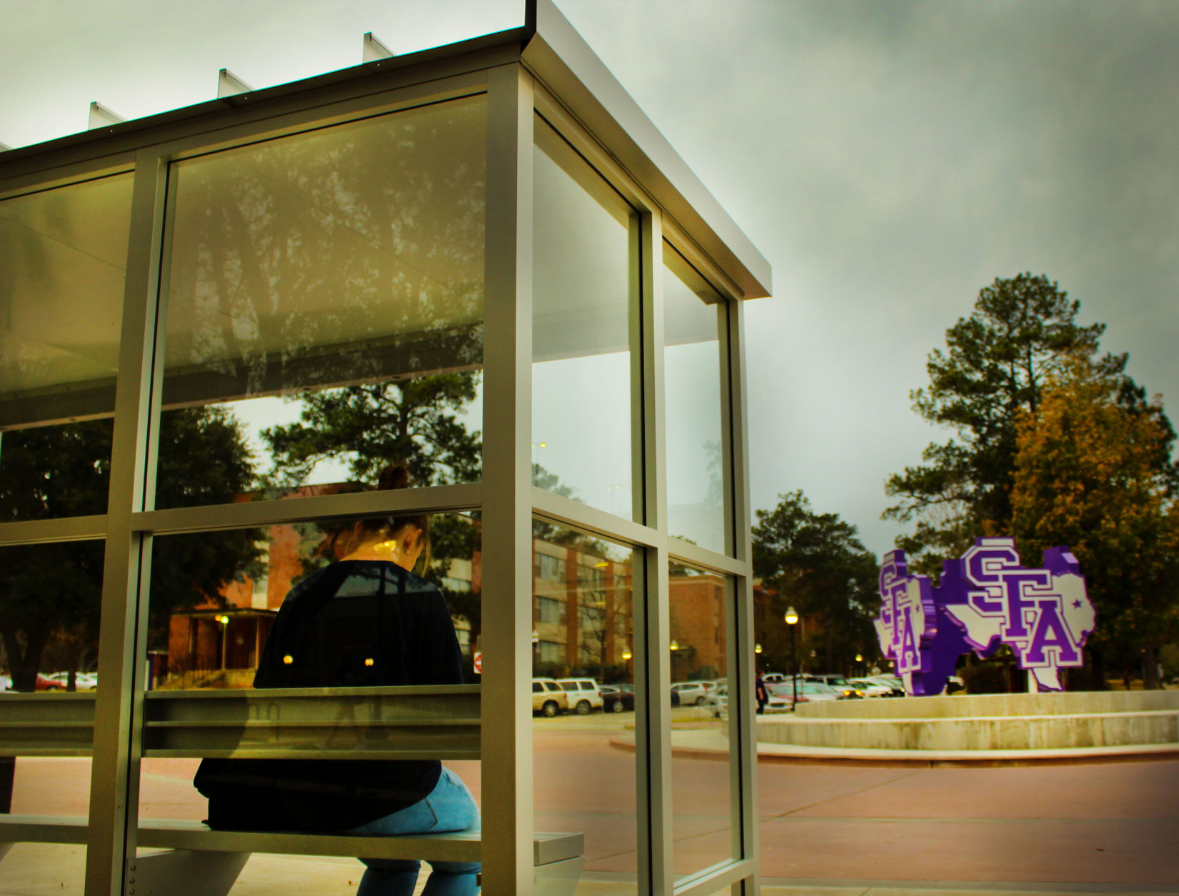 University builds bus stop